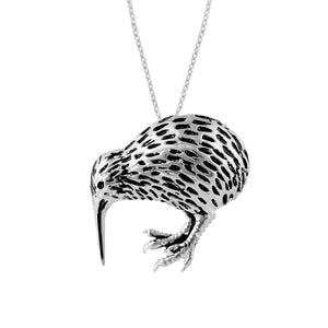 ARGENTO STERLING SILVER LARGE KIWI NECKLACE