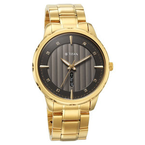 Titan Regalia Opulent Black Dial Watch for Men