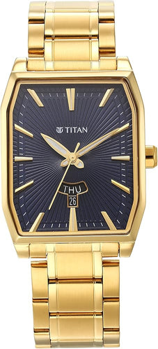 Titan Regalia Opulent Black Dial Watch for Men