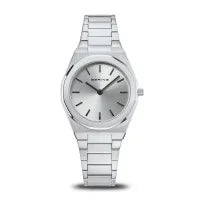 Berring Classic Polished Brushed Silver 32mm Watch