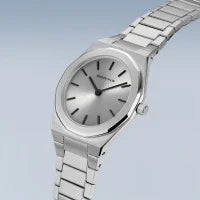 Berring Classic Polished Brushed Silver 32mm Watch