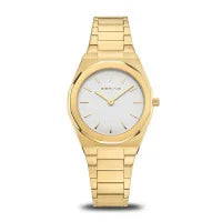 Berring Classic Polished Brushed Gold 32mm Watch