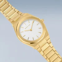 Berring Classic Polished Brushed Gold 32mm Watch