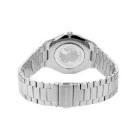 Bering Classic Polished Brushed Silver Blue Dial Watch