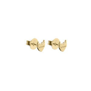 Stolen Gold Plated Sinister Heart Studs