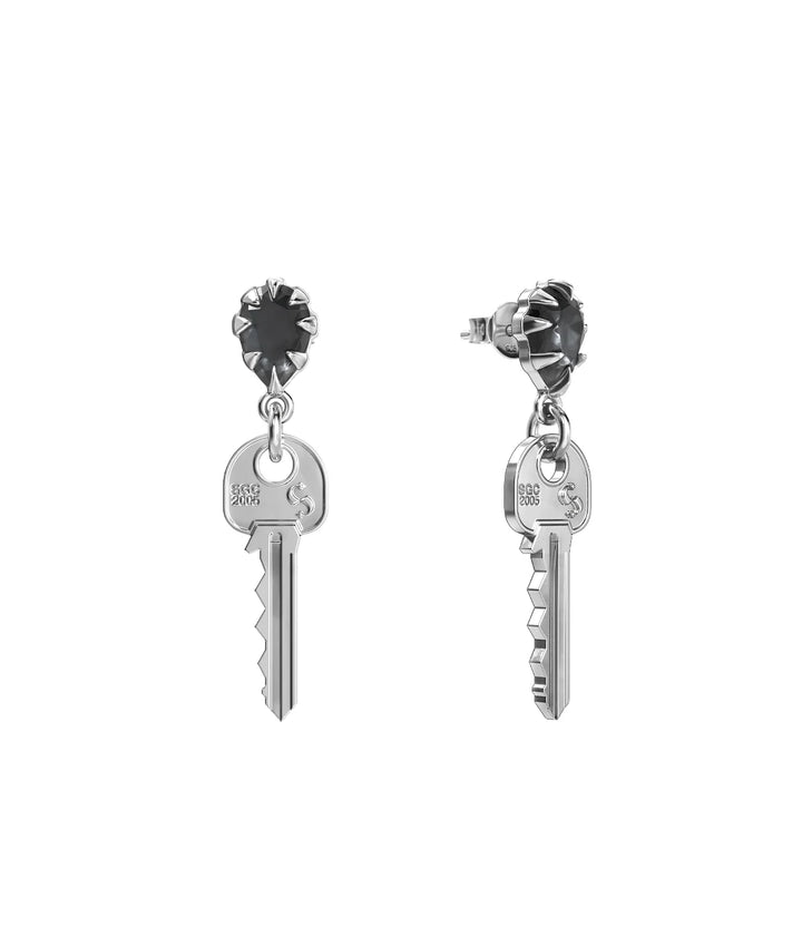 Stolen Master Key Drop Earrings