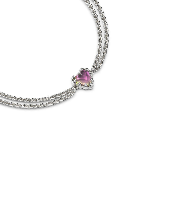 Stolen Love Claw Silver Bracelet - Mystic Quartz