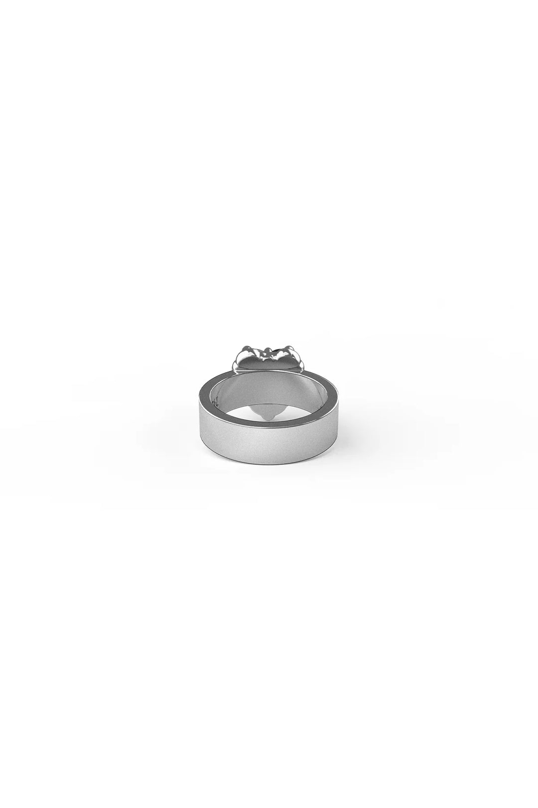 Stolen Silver Baby Claw Ring - Rose Quartz