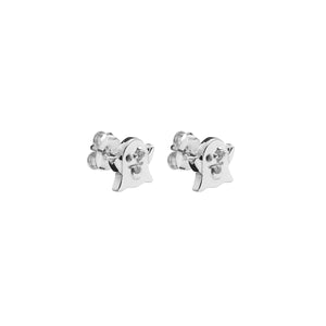 Stolen Silver Punk Ghost Studs