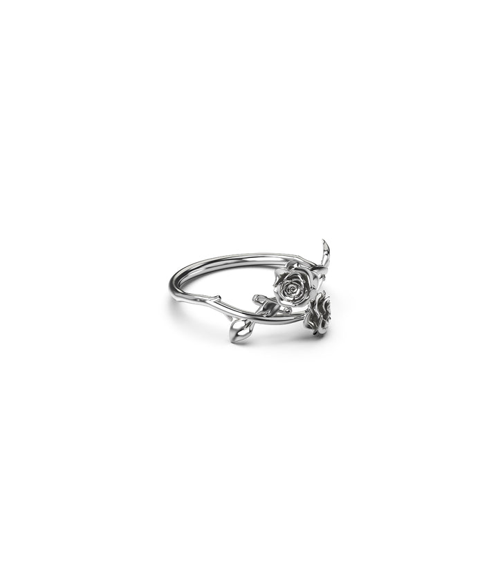 Stolen Silver Rose Wrap Ring