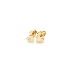 Stolen Gold Plated Heart Earrings