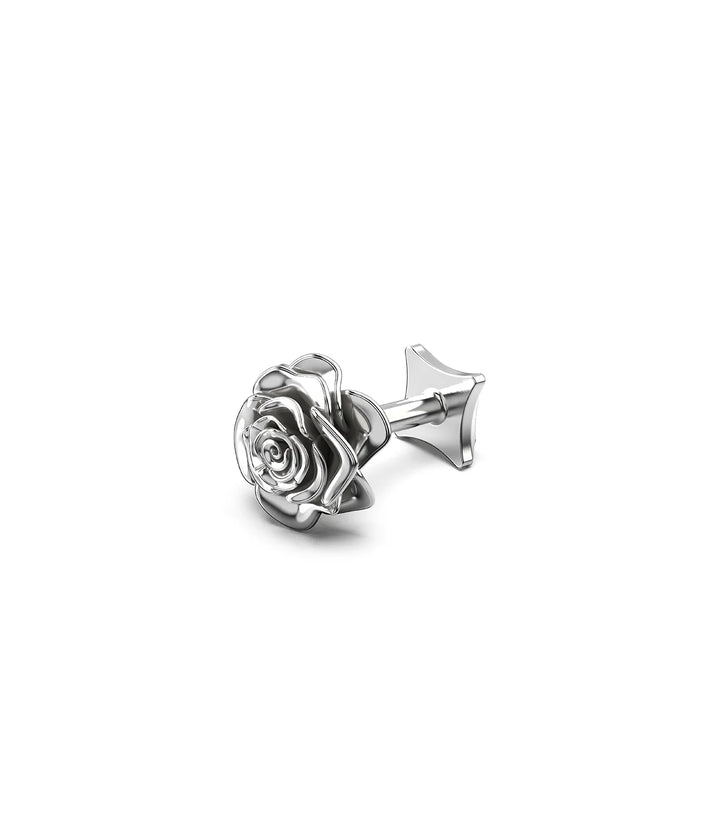 Stolen Rose Bud Flat Back Earring (Single)