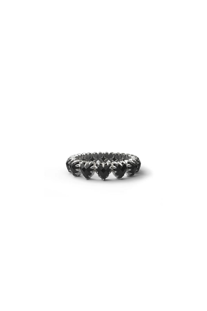 Stolen Silver Love Claw Eternity Ring