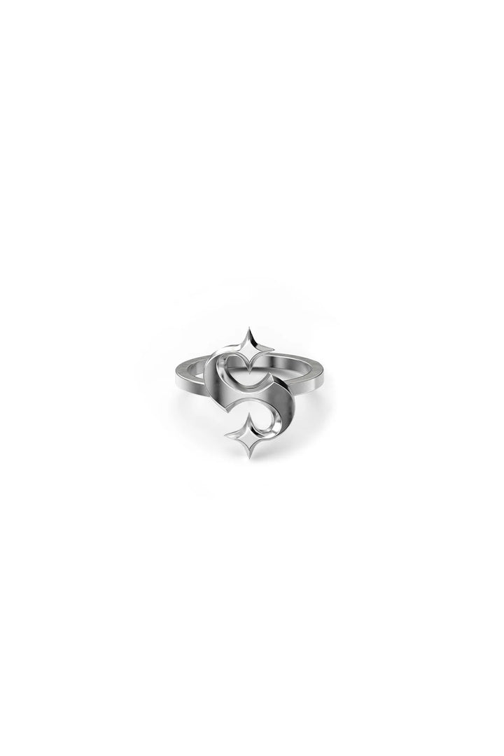 Stolen Silver Hidden Hearts Ring