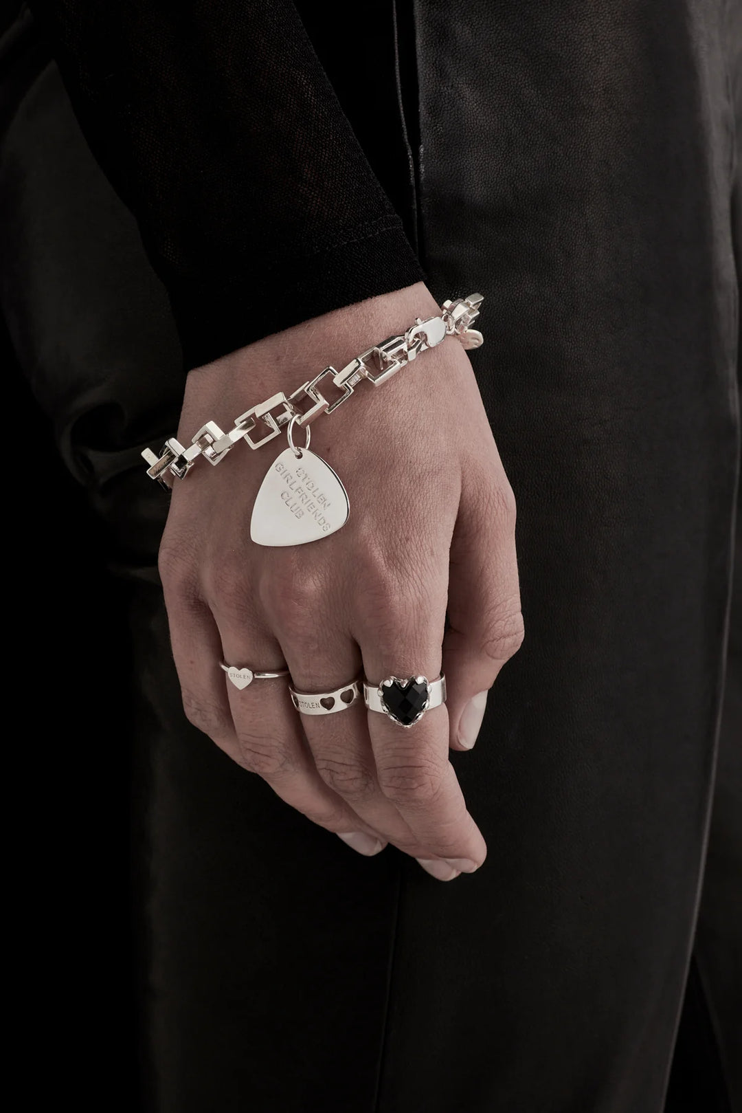 Stolen Silver Death Metal Bracelet