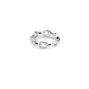 Stolen Silver Facet Chain Ring