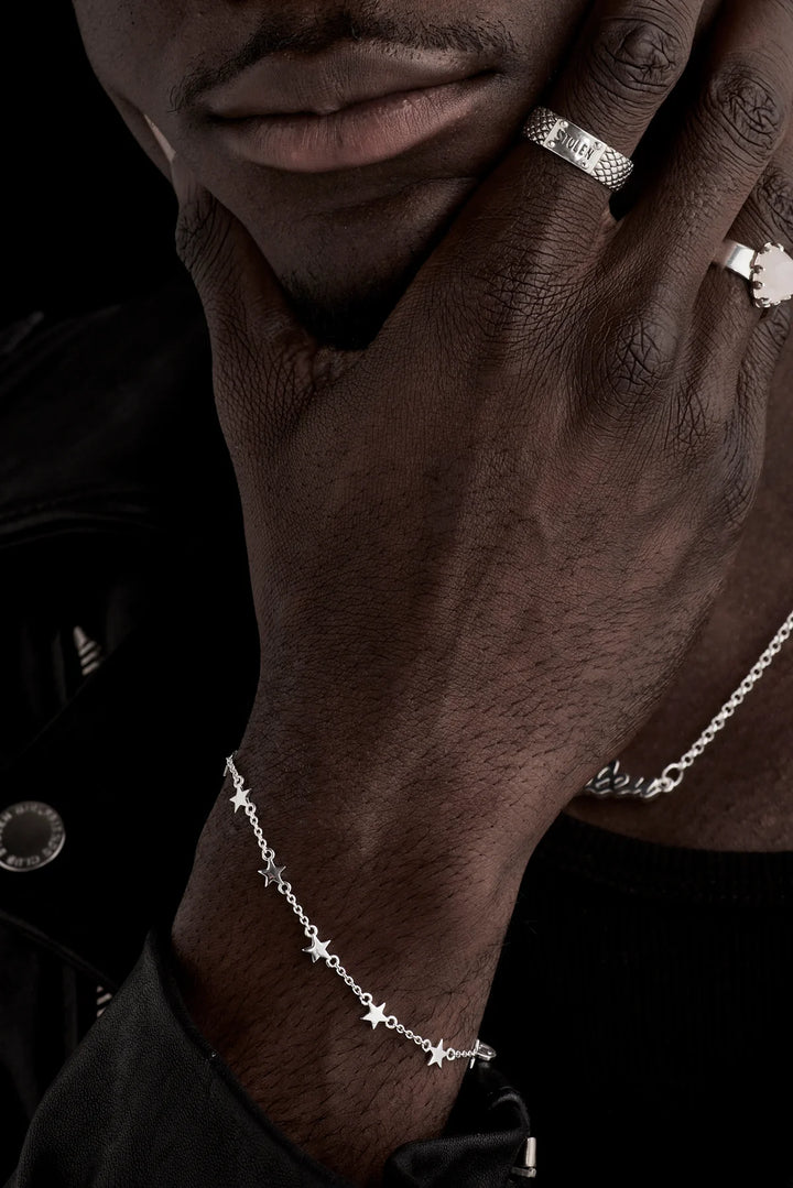 Stolen Silver Star Bracelet