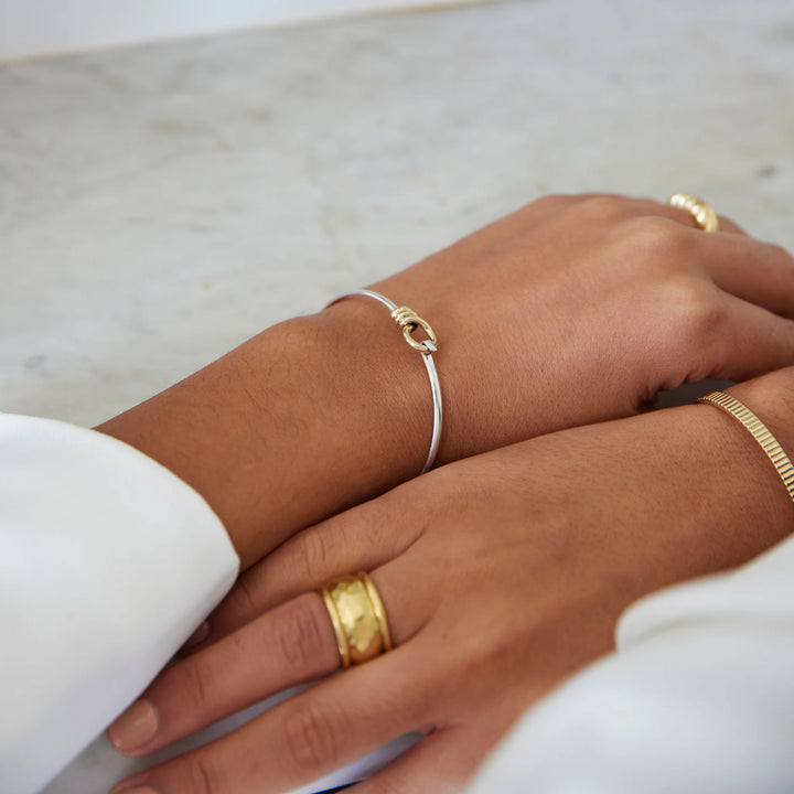 Najo Highfield Two-Tone Tension Bangle (60mm)