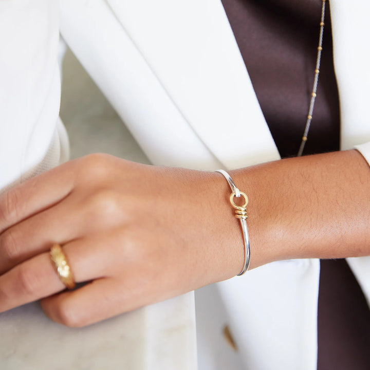 Najo Highfield Two-Tone Tension Bangle (60mm)