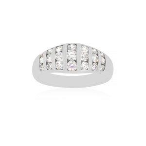 18ct White Gold Diamond Dress Ring