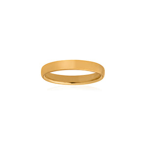 9ct Yellow Gold Curved Band 3mm