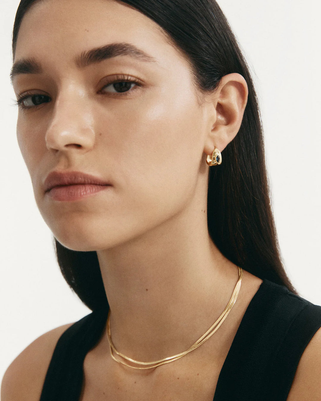 Kirstin Ash Ink Hoops Gold Plated