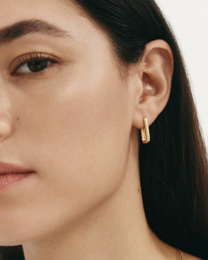 Kirstin Ash Elemental Hoops Gold Plated