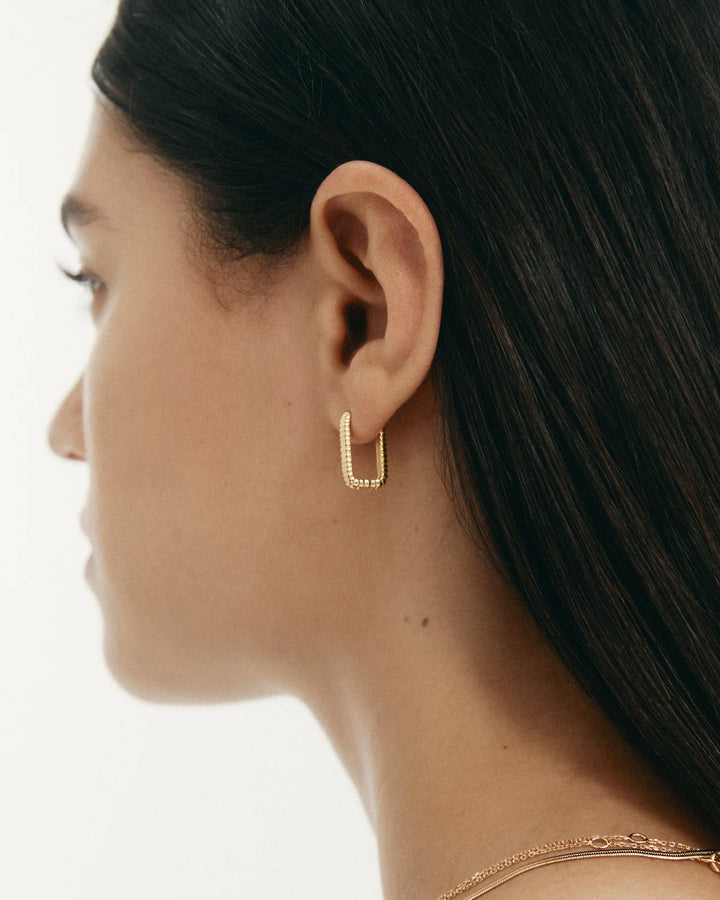 Kirstin Ash Elemental Hoops Gold Plated