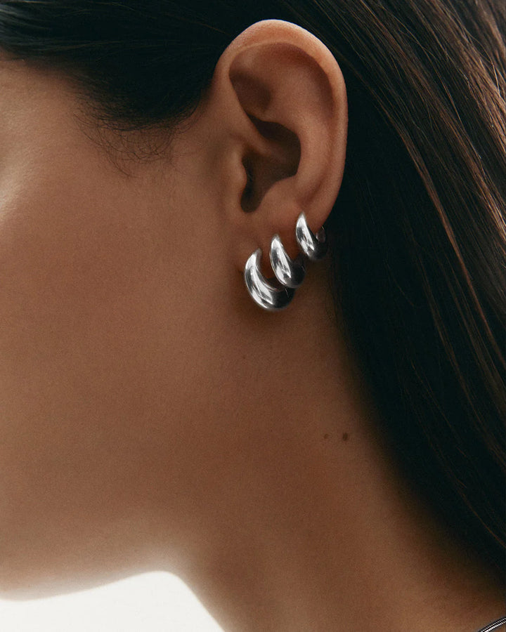 Kirstin Ash Indigo Hoops Small Sterling Silver