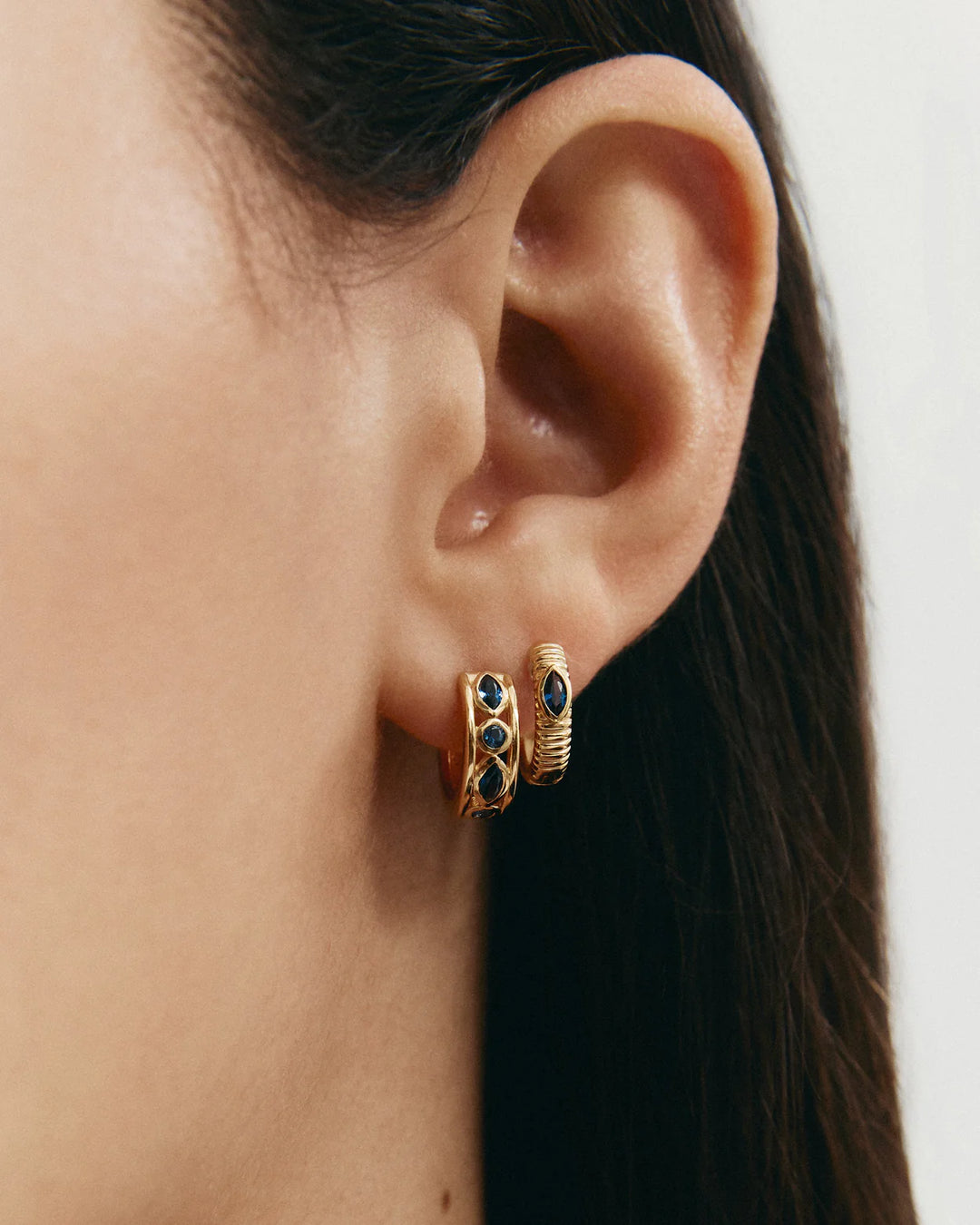 Kirstin Ash Synergy Hoops Gold Plated