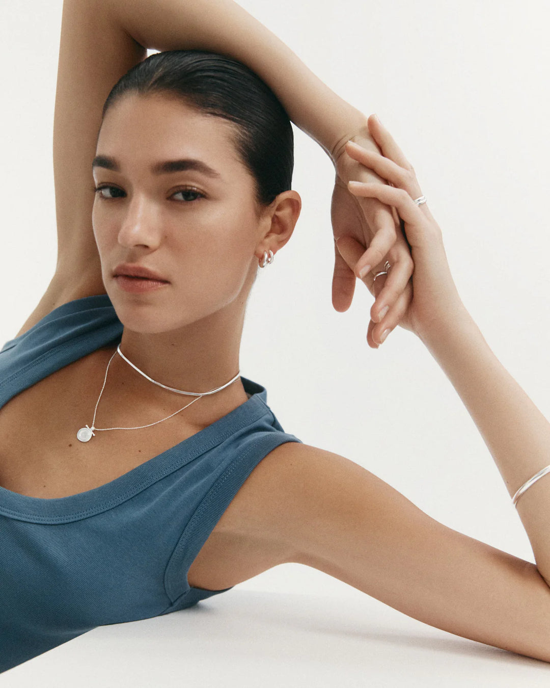 Kirstin Ash Elemental Herringbone Chain Sterling Silver