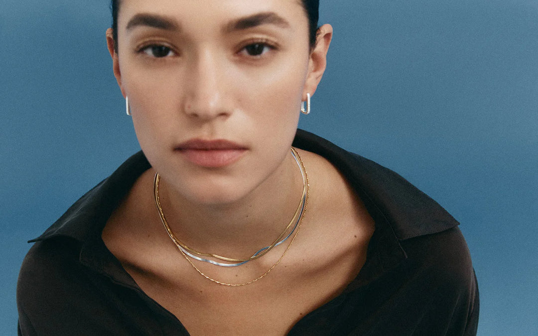 Kirstin Ash Elemental Herringbone Chain Sterling Silver