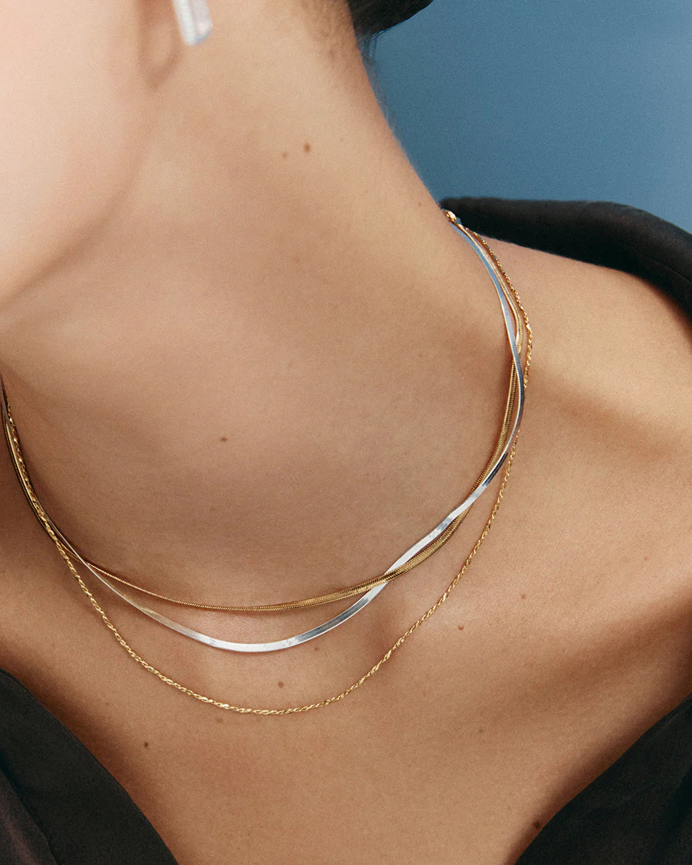 Kirstin Ash Elemental Herringbone Chain Sterling Silver