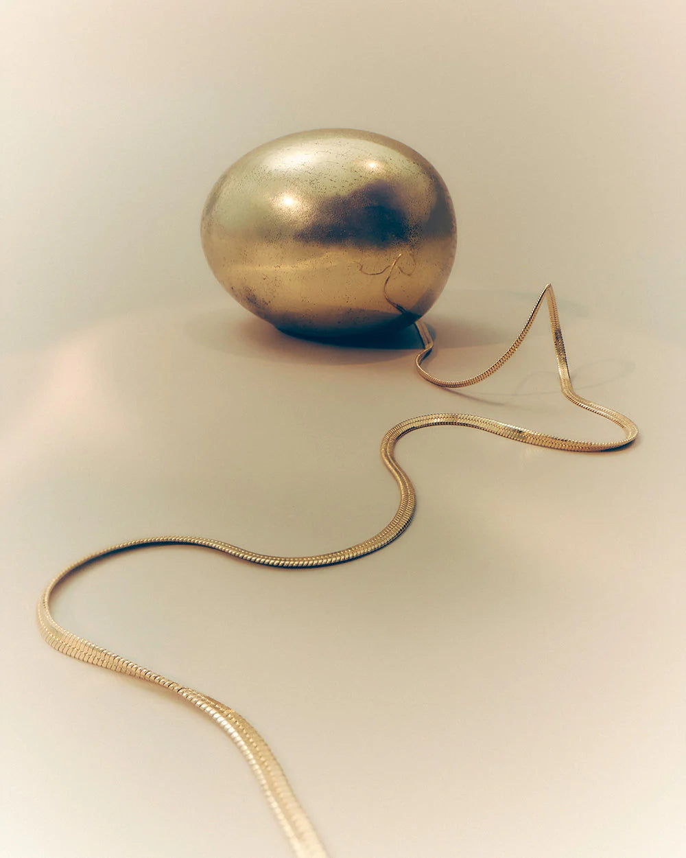 Kirstin Ash Elemental Herringbone Chain Gold Plated