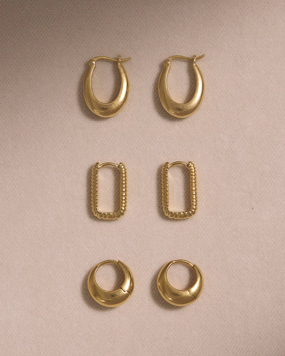 Kirstin Ash Indigo Hoops Gold Plated