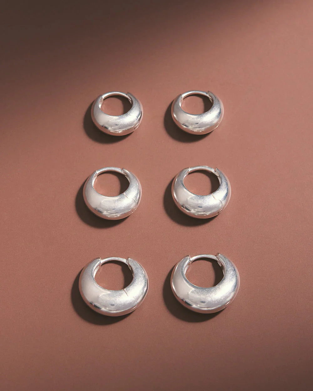 Kirstin Ash Indigo Hoops Small Sterling Silver