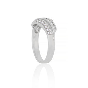 18ct White Gold Fancy Diamond Dress Ring