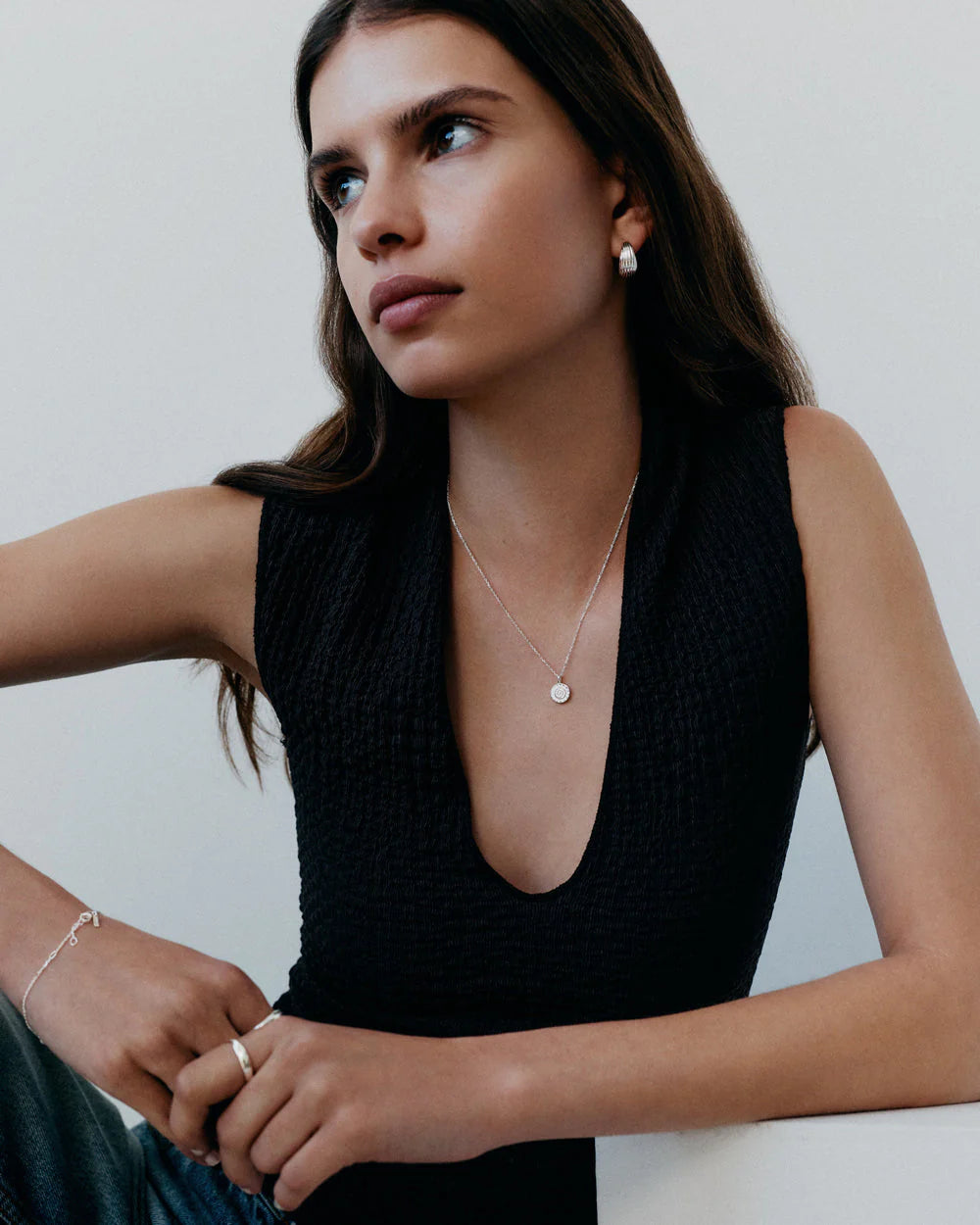 Kirstin Ash Mondo Hoops Sterling Silver