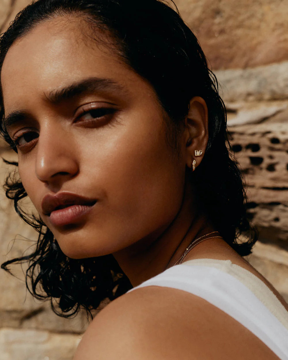 Kirstin Ash Place Studs 18ct Gold Plated