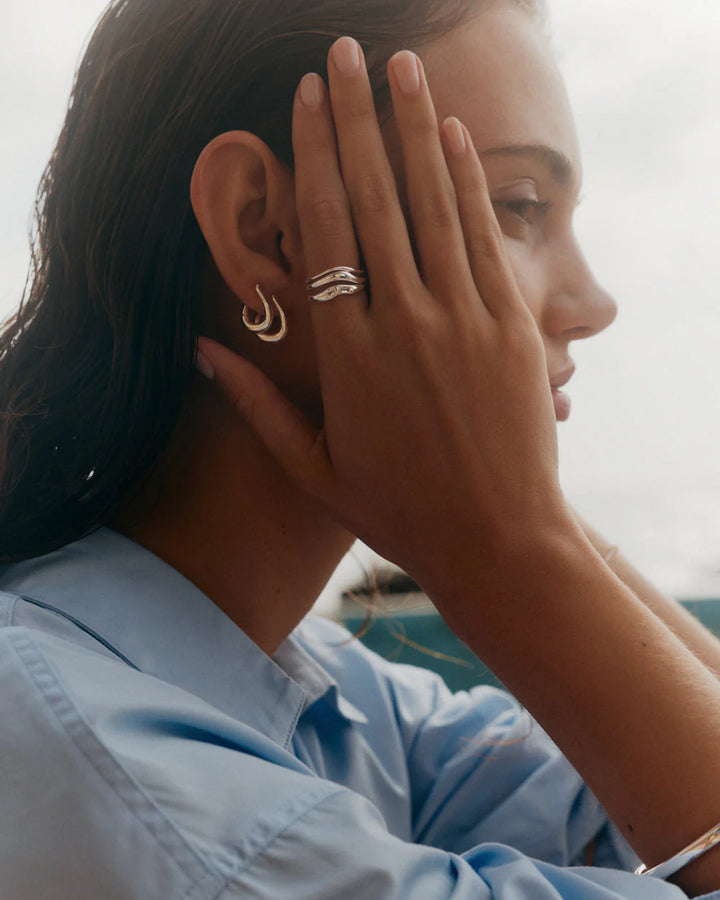 Kirstin Ash Arise Hoops Sterling Silver