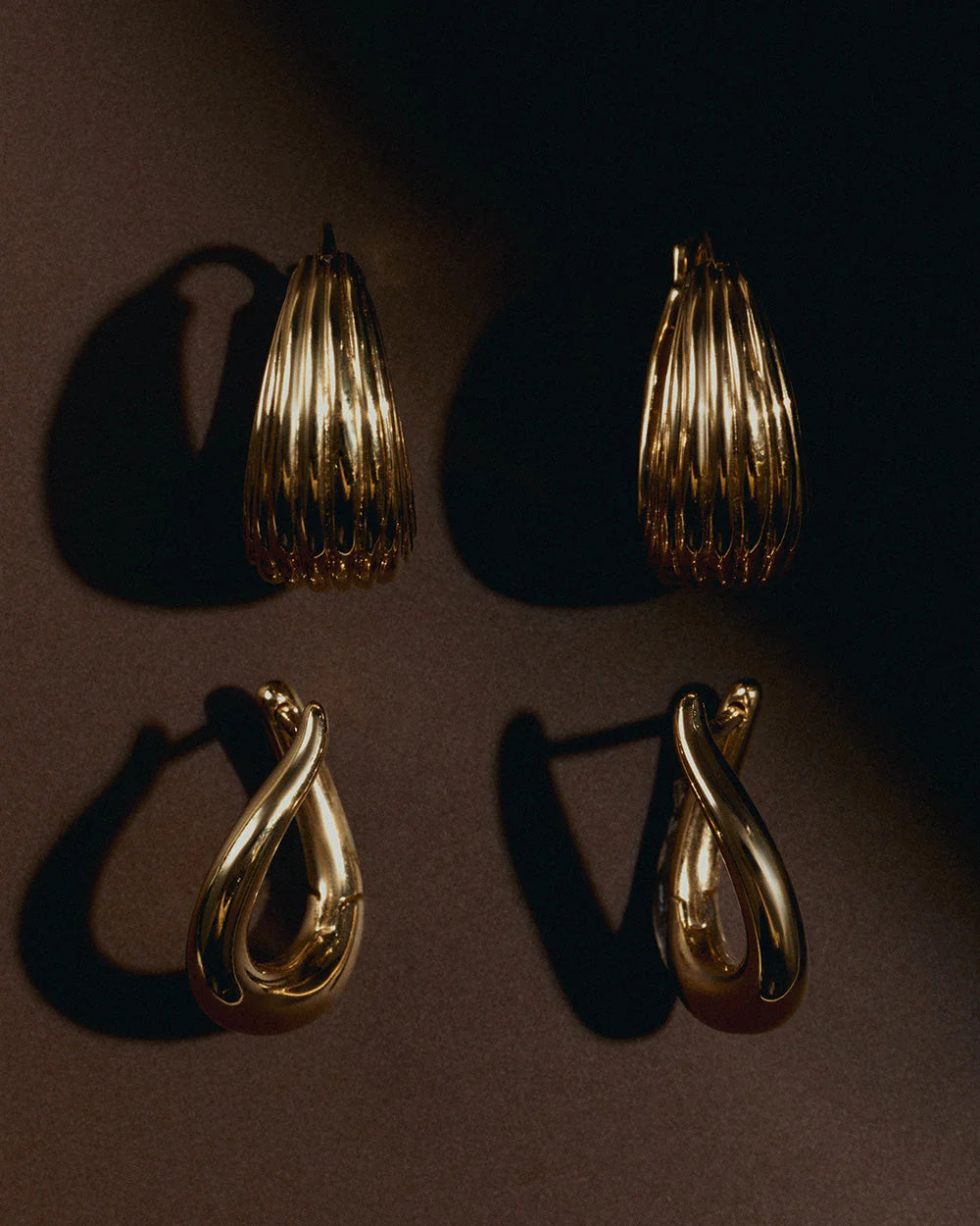 Kirstin Ash Arise Hoops 18ct Gold Plated