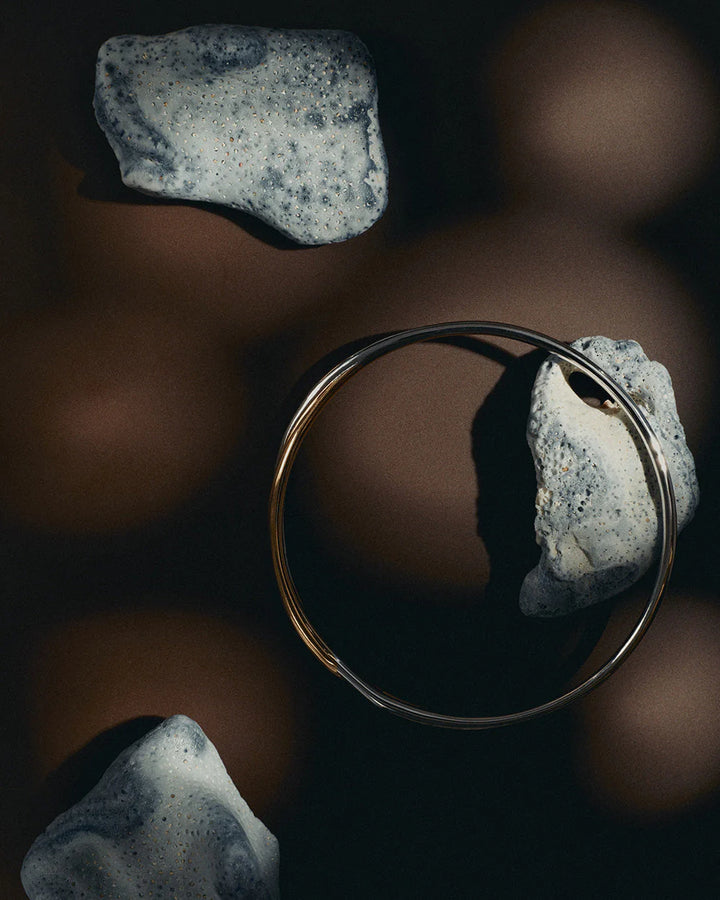 Kirstin Ash Halcyon Bangle Mixed Metal