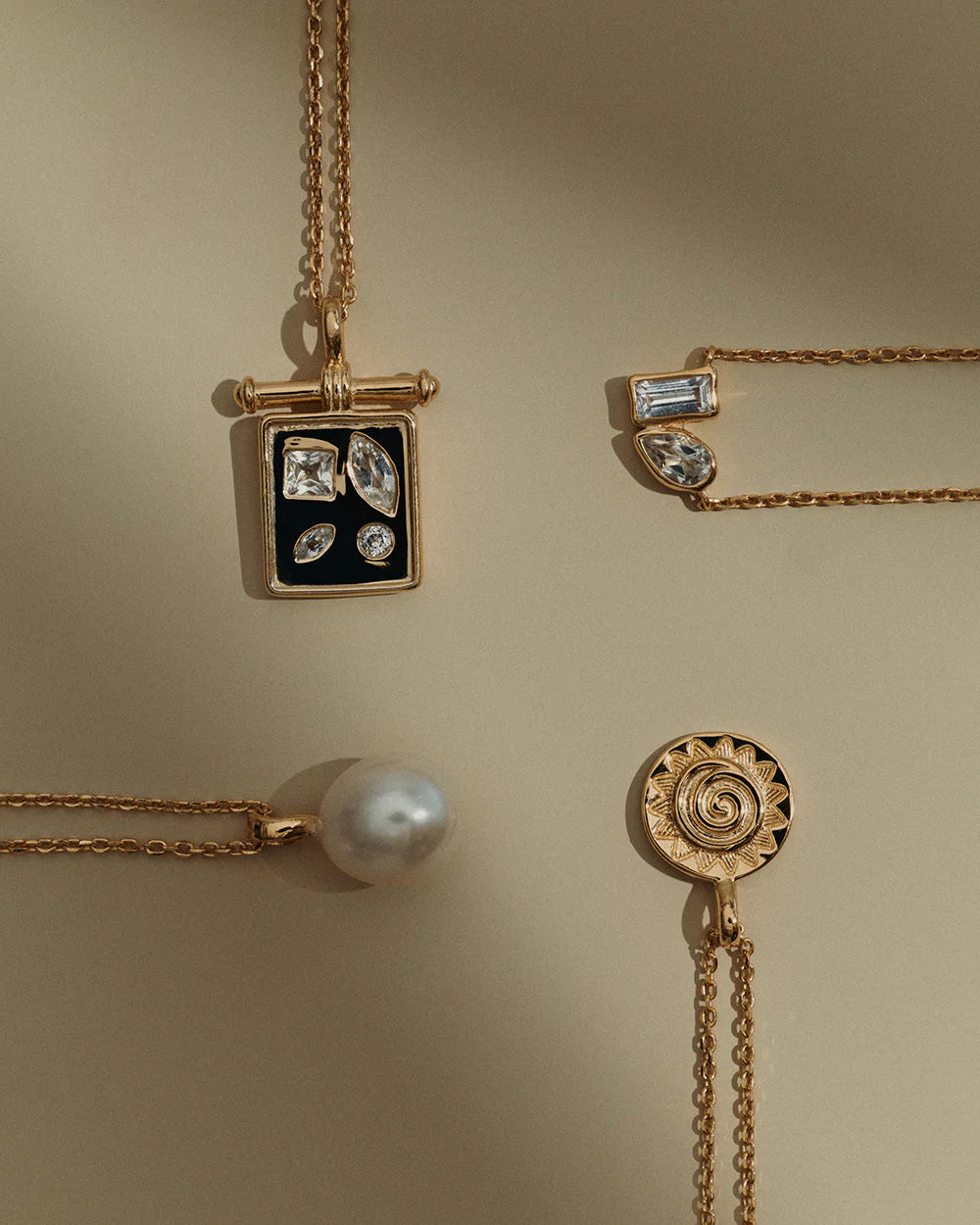 Kirstin Ash Maris Pearl Necklace 18ct Gold Plated