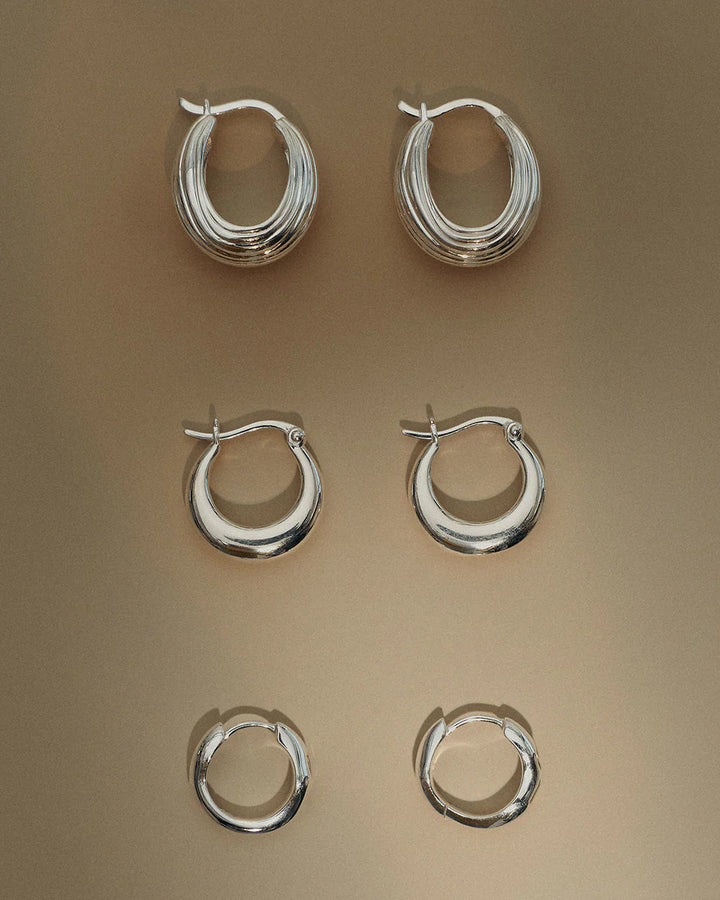 Kirstin Ash Mondo Hoops Sterling Silver
