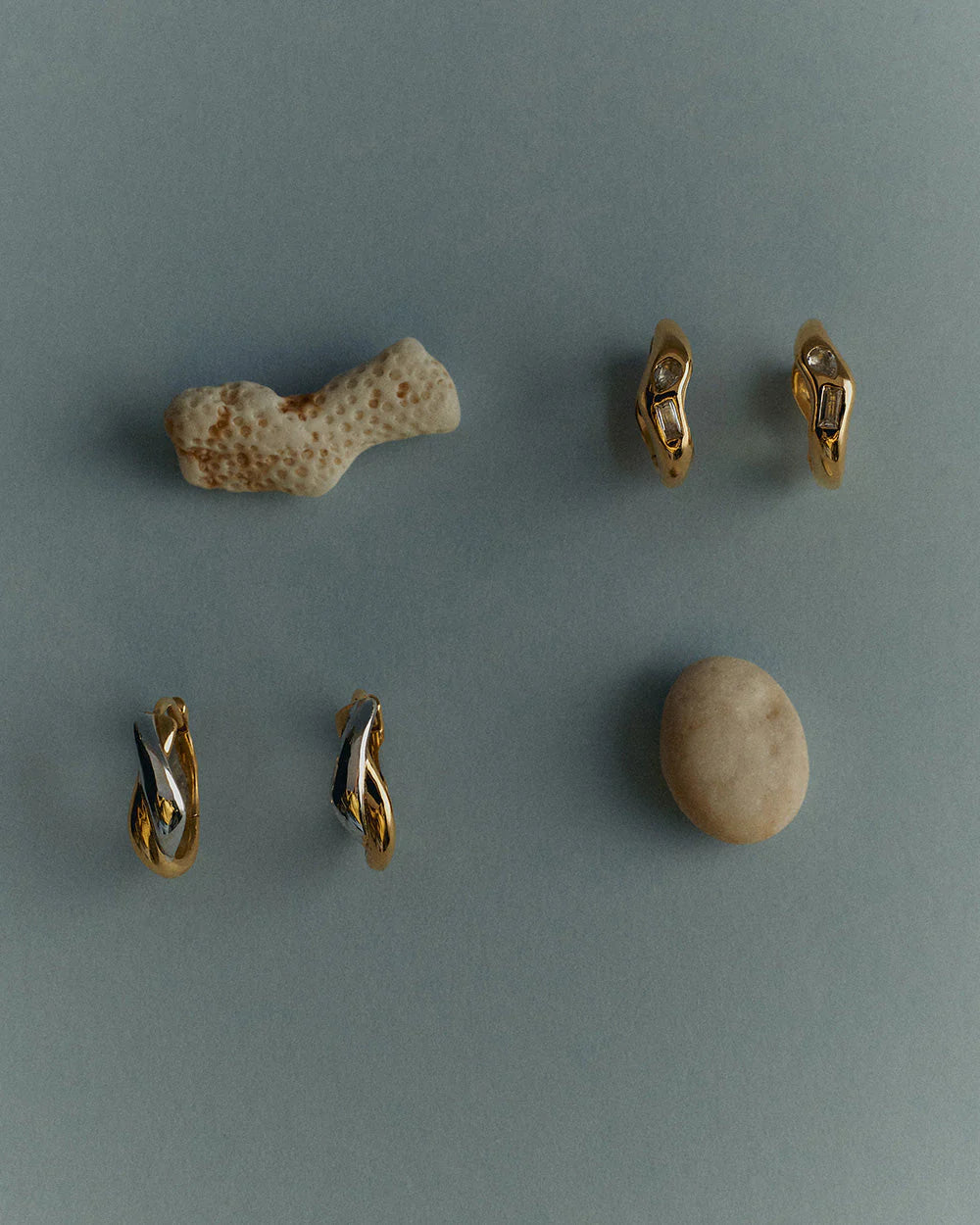 Kirstin Ash Halcyon Hoops Mixed Metal