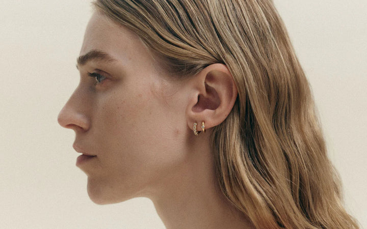 Kirstin Ash Aquila Huggies Gold Plated