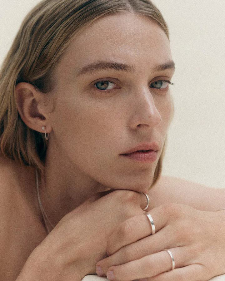 Kirstin Ash Lumen Chain Studs Sterling Silver