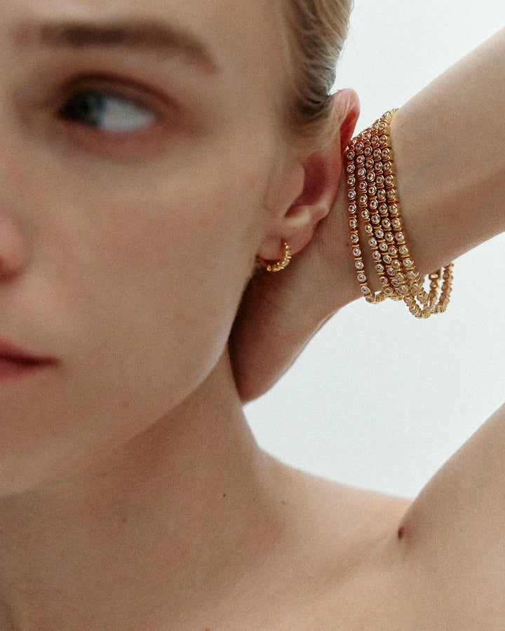 Kirstin Ash Vale Tennis Huggies Gold Plated