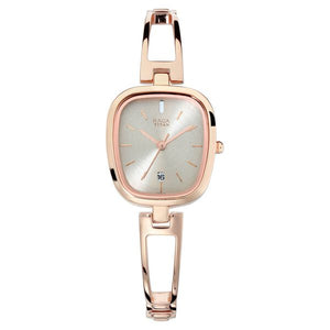 Titan Raga Viva Grey Dial Analogue Rose Gold Metal Strap watch for Women