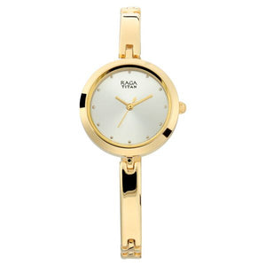 Titan Raga Viva Silver Dial Women Watch With Metal Strap